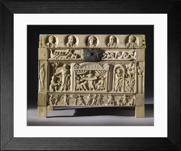 Framed Print : The Lipsanothek (reliquary) of Brescia, Second half of the 4th century. Creator: Frühchristliche Kunst Framed Print : The Lipsanothek (reliquary) of Brescia, Second half of the 4th century. Creator: Frühchristliche Kunst