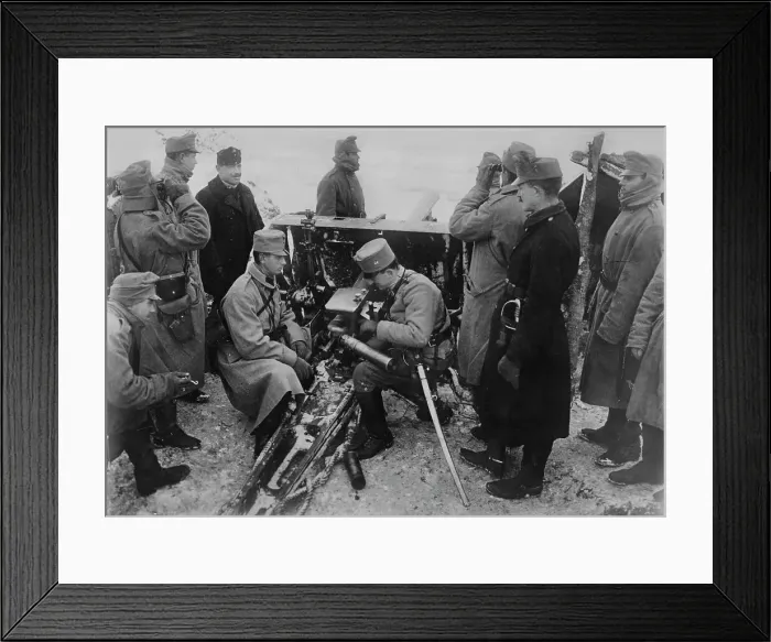 Framed Print : Austrian artillery in the Bukowina, between c1914 and c1915. Creator: Bain News Service Framed Print : Austrian artillery in the Bukowina, between c1914 and c1915. Creator: Bain News Service