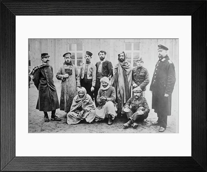 Framed Print : Prisoners, Zossen, Germ. [i.e. Germany], between 1914 and c1915. Creator: Bain News Service