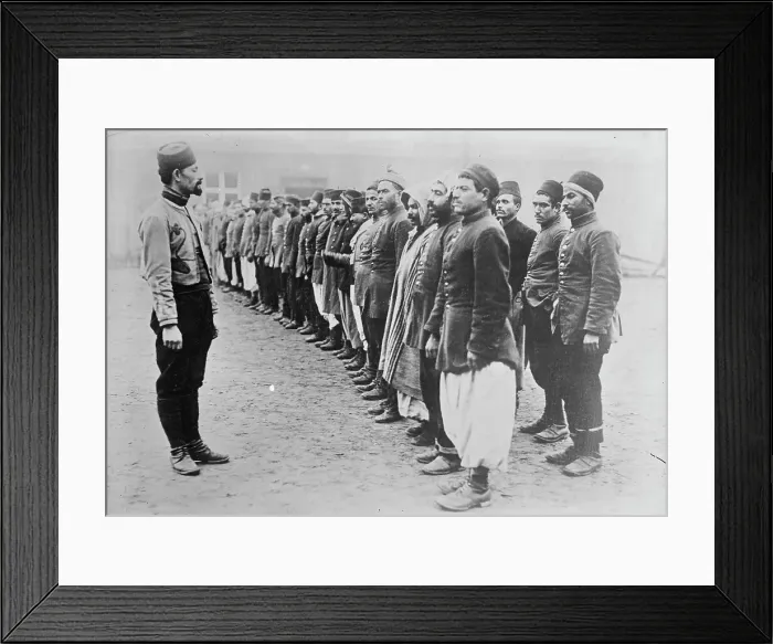 Framed Print : Prisoners at Zossen, between 1914 and c1915. Creator: Bain News Service Framed Print : Prisoners at Zossen, between 1914 and c1915. Creator: Bain News Service