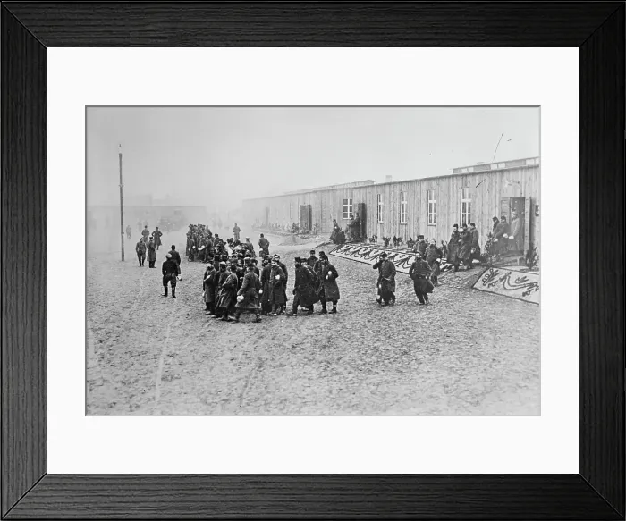 Framed Print : Prison camp, Zossen, between 1914 and c1915. Creator: Bain News Service Framed Print : Prison camp, Zossen, between 1914 and c1915. Creator: Bain News Service