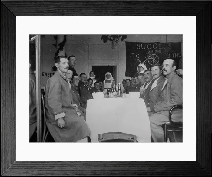 Framed Print : A spread in Nova Scotia ward, Le Touquet, between 1914 and c1915. Creator: Bain News Service Framed Print : A spread in Nova Scotia ward, Le Touquet, between 1914 and c1915. Creator: Bain News Service
