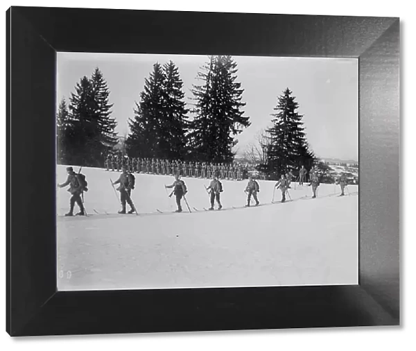 Austrians on skis, between c1915 and c1920. Creator: Bain News Service