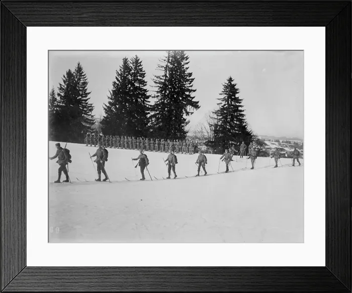 Framed Print : Austrians on skis, between c1915 and c1920. Creator: Bain News Service Framed Print : Austrians on skis, between c1915 and c1920. Creator: Bain News Service