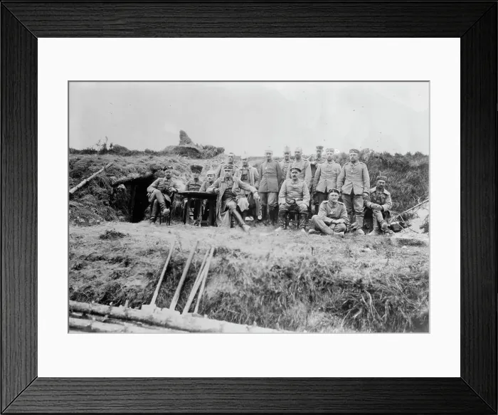 Framed Print : German Army field Hdqrs. near Ostend, between c1914 and c1915. Creator: Bain News Service