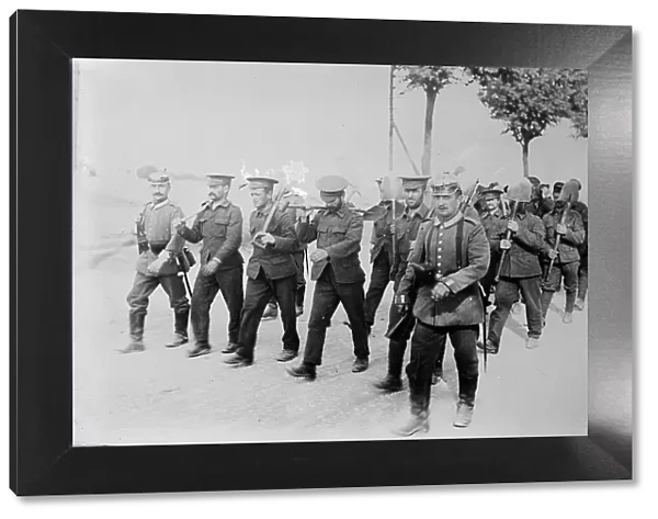 Germany, English prisoners returning from work to Doberitz, between c1914 and c1915. Creator: Bain News Service