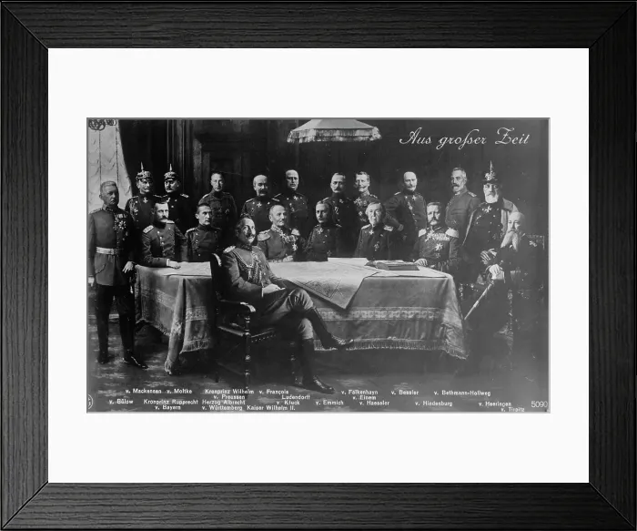 Framed Print : Kaiser and his Generals, between c1910 and c1915. Creator: Bain News Service Framed Print : Kaiser and his Generals, between c1910 and c1915. Creator: Bain News Service