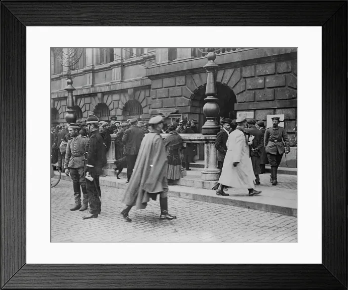 Framed Print : German Commandant's Hdqtrs. Antwerp, 1914. Creator: Bain News Service Framed Print : German Commandant's Hdqtrs. Antwerp, 1914. Creator: Bain News Service