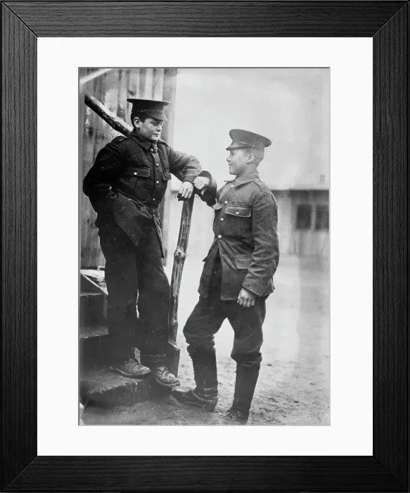 Framed Print : English boys, 14 1 / 2 & 16 years at Doeberitz, between 1914 and c1915. Creator: Bain News Service. English boys, 14 1 / 2 & 16 years at Doeberitz, between 1914 and c1915. Creator: Bain News Service Framed Print : English boys, 14 1 / 2 & 16 years at Doeberitz, between 1914 and c1915. Creator: Bain News Service. English boys, 14 1 / 2 & 16 years at Doeberitz, between 1914 and c1915. Creator: Bain News Service
