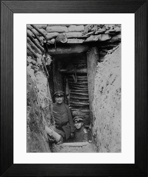 Framed Print : German Bomb-proof shelter, 5 yards deep, between c1915 and 1916. Creator: Bain News Service Framed Print : German Bomb-proof shelter, 5 yards deep, between c1915 and 1916. Creator: Bain News Service