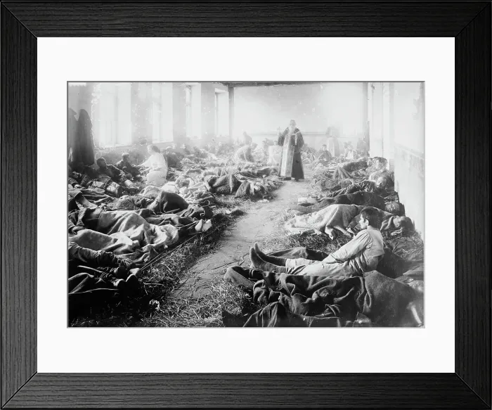 Framed Print : Russian Service in Suwalki Hospital, between 1914 and c1915. Creator: Bain News Service Framed Print : Russian Service in Suwalki Hospital, between 1914 and c1915. Creator: Bain News Service
