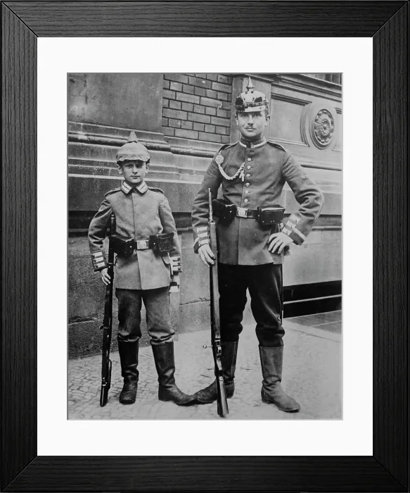 Framed Print : Hans von Minning, 15 years, mascot of German Reg't, between c1914 and c1915. Creator: Bain News Service Framed Print : Hans von Minning, 15 years, mascot of German Reg't, between c1914 and c1915. Creator: Bain News Service