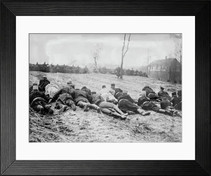Framed Print : Austrians in captured Russian Trench, Galicia, 29 June 1915. Creator: Bain News Service Framed Print : Austrians in captured Russian Trench, Galicia, 29 June 1915. Creator: Bain News Service