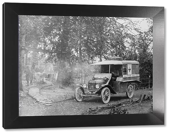 American Ambulance Field service in Woevre Forest, between c1915 and 1918. Creator: Bain News Service