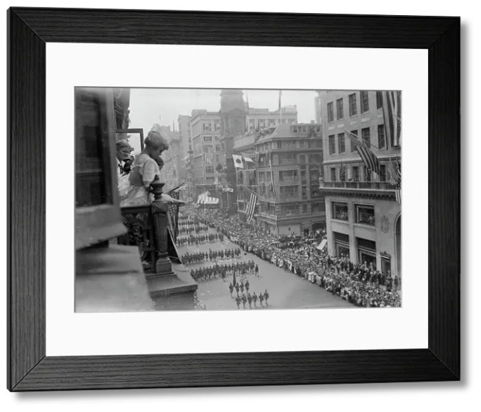 Framed Print : Army on 5th Ave. 30 Aug 1917. Creator: Bain News Service Framed Print : Army on 5th Ave. 30 Aug 1917. Creator: Bain News Service
