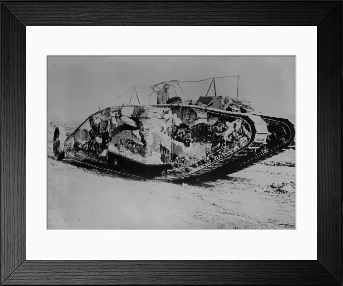 Framed Print : British tank, 15 Sept. 1916. Creator: Bain News Service Framed Print : British tank, 15 Sept. 1916. Creator: Bain News Service