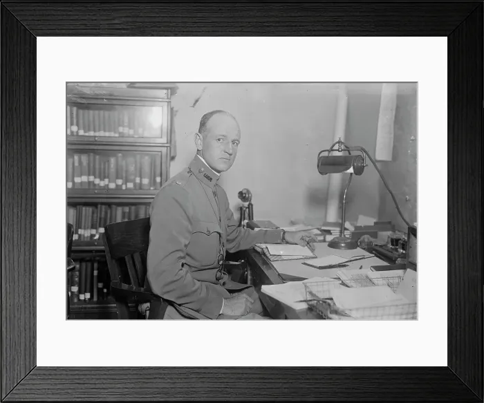 Framed Print : Maj. Willard D. Straight, 1917 or 1918. Creator: Bain News Service Framed Print : Maj. Willard D. Straight, 1917 or 1918. Creator: Bain News Service