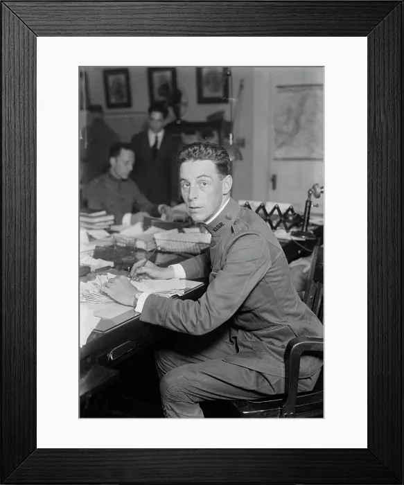 Framed Print : Maj. Walter D. Rogers, 1917 and 1918. Creator: Bain News Service Framed Print : Maj. Walter D. Rogers, 1917 and 1918. Creator: Bain News Service