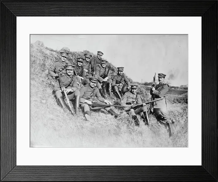 Framed Print : Defenders of Tsing Tau, 1914. Creator: Bain News Service Framed Print : Defenders of Tsing Tau, 1914. Creator: Bain News Service