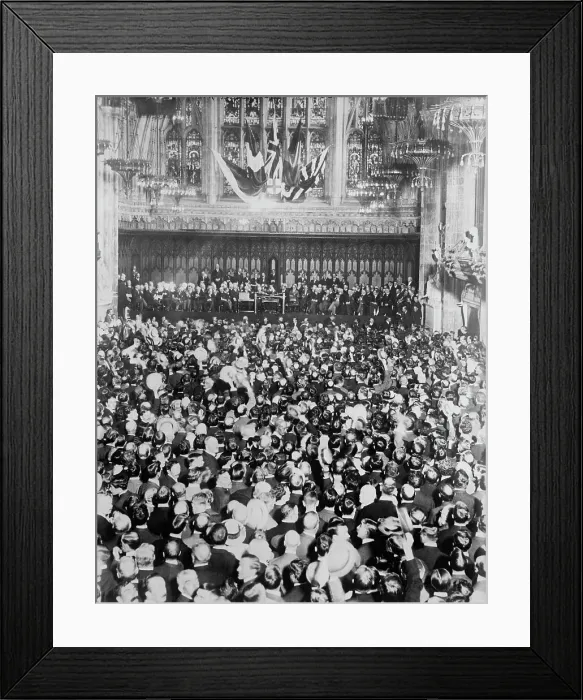 Framed Print : Historic Meeting in London, 4 Sept 1914. Creator: Bain News Service Framed Print : Historic Meeting in London, 4 Sept 1914. Creator: Bain News Service
