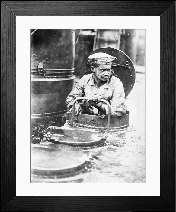 Framed Print : On a German Torpedo Boat, 19 Aug 1915. Creator: Bain News Service Framed Print : On a German Torpedo Boat, 19 Aug 1915. Creator: Bain News Service
