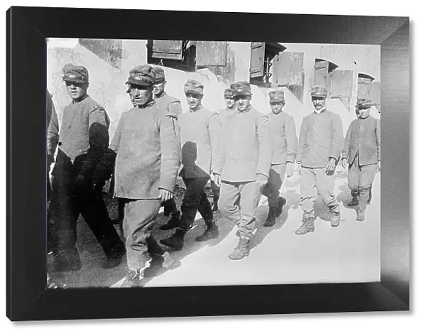 Italian prisoners, Schloss Laibach, Austria, between c1910 and c1915. Creator: Bain News Service