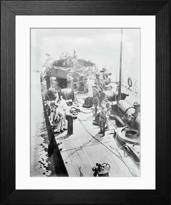 Framed Print : Gen. Sir Ian Hamilton on a destroyer, between c1910 and c1915. Creator: Bain News Service Framed Print : Gen. Sir Ian Hamilton on a destroyer, between c1910 and c1915. Creator: Bain News Service