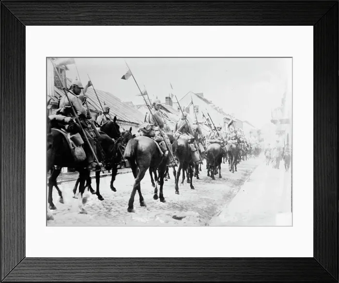 Framed Print : Germans in Lowicz, between 1914 and c1915. Creator: Bain News Service Framed Print : Germans in Lowicz, between 1914 and c1915. Creator: Bain News Service