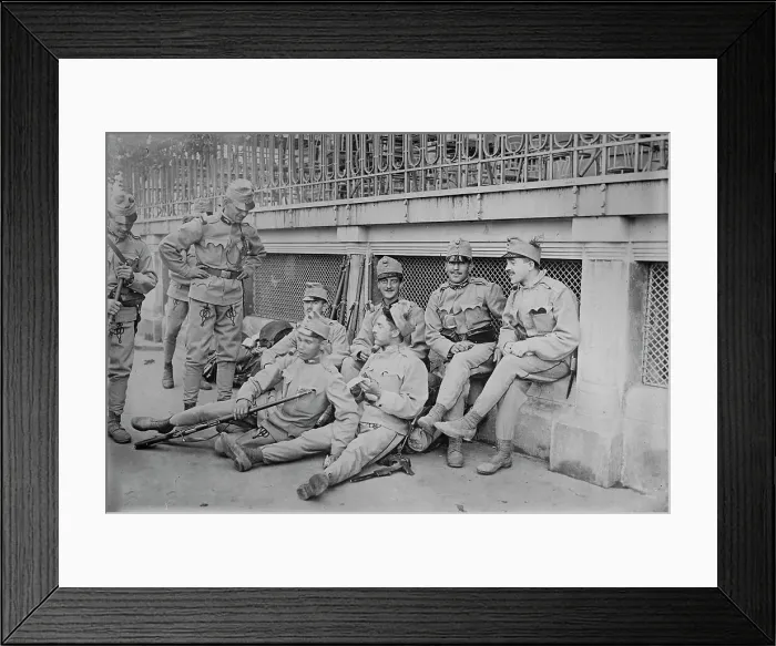 Framed Print : Hungarian soldiers in Budapest, 1917. Creator: Bain News Service Framed Print : Hungarian soldiers in Budapest, 1917. Creator: Bain News Service