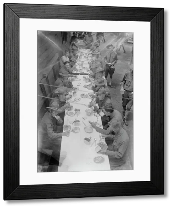 Framed Print : Mess, Fort Totten, between c1915 and c1920. Creator: Bain News Service Framed Print : Mess, Fort Totten, between c1915 and c1920. Creator: Bain News Service