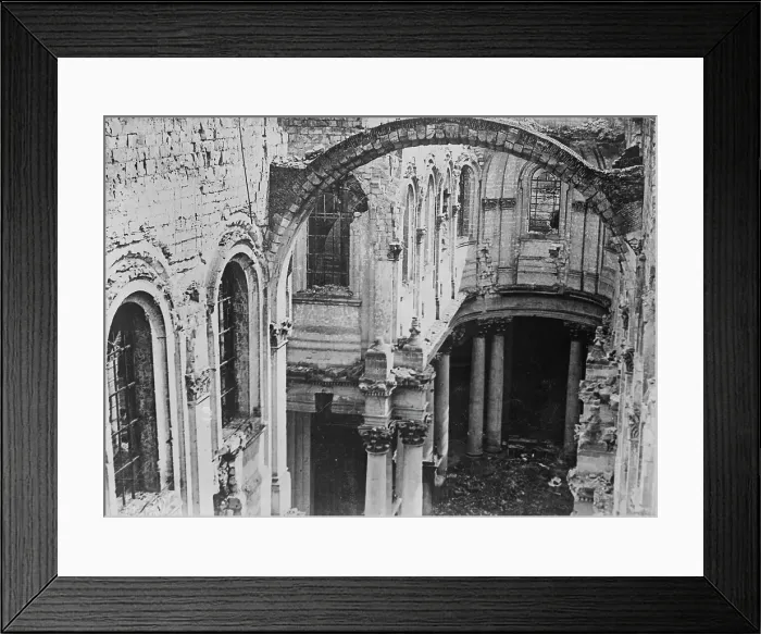 Framed Print : Arras Cathedral, 1917. Creator: Bain News Service Framed Print : Arras Cathedral, 1917. Creator: Bain News Service