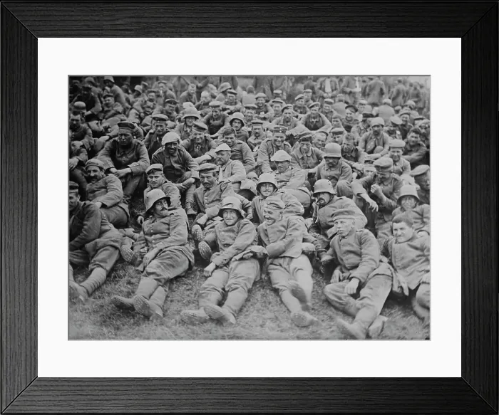 Framed Print : German prisoners, Messines Ridge, 8 Jun 1917. Creator: Bain News Service Framed Print : German prisoners, Messines Ridge, 8 Jun 1917. Creator: Bain News Service