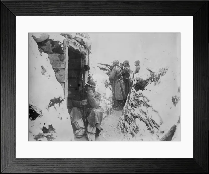Framed Print : Russians fight in France, between c1915 and 1918. Creator: Bain News Service Framed Print : Russians fight in France, between c1915 and 1918. Creator: Bain News Service