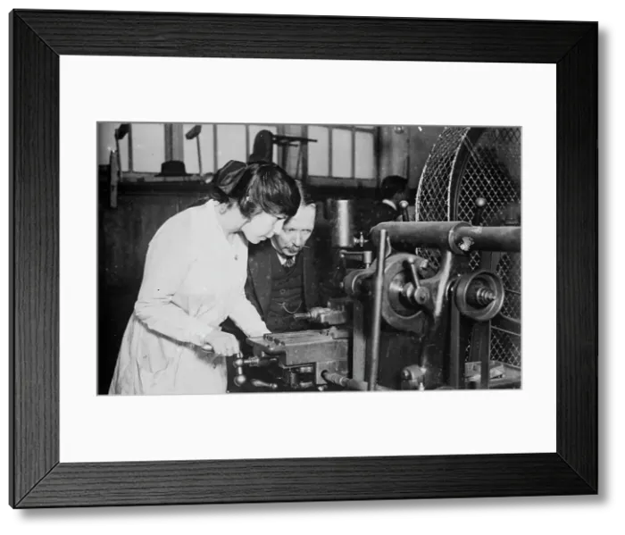 Framed Print : L.C.C. Tech Institute, Munitions Class, May 1917. Creator: Bain News Service Framed Print : L.C.C. Tech Institute, Munitions Class, May 1917. Creator: Bain News Service
