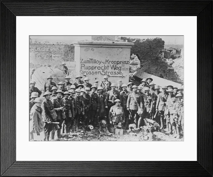 Framed Print : Some of the men who took Tilloy, 10 Apr 1917. Creator: Bain News Service Framed Print : Some of the men who took Tilloy, 10 Apr 1917. Creator: Bain News Service