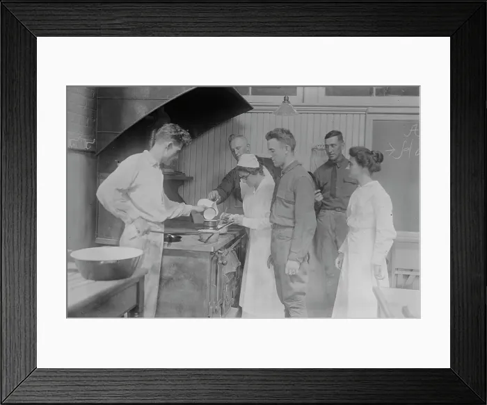 Framed Print : Cooking, Pratt Institute, Misses Kierstead & Hanks, 13 Aug 1917. Creator: Bain News Service. Cooking, Pratt Institute, Misses Kierstead & Hanks, 13 Aug 1917. Creator: Bain News Service Framed Print : Cooking, Pratt Institute, Misses Kierstead & Hanks, 13 Aug 1917. Creator: Bain News Service. Cooking, Pratt Institute, Misses Kierstead & Hanks, 13 Aug 1917. Creator: Bain News Service