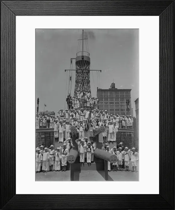 Framed Print : Junior Naval Scouts on U.S.S. Recruit, 30 May 1917. Creator: Bain News Service Framed Print : Junior Naval Scouts on U.S.S. Recruit, 30 May 1917. Creator: Bain News Service