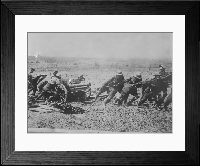 Framed Print : British & captured German Gun near Wytschaete, 10 Jun 1917. Creator: Bain News Service. British & captured German Gun near Wytschaete, 10 Jun 1917. Creator: Bain News Service Framed Print : British & captured German Gun near Wytschaete, 10 Jun 1917. Creator: Bain News Service. British & captured German Gun near Wytschaete, 10 Jun 1917. Creator: Bain News Service