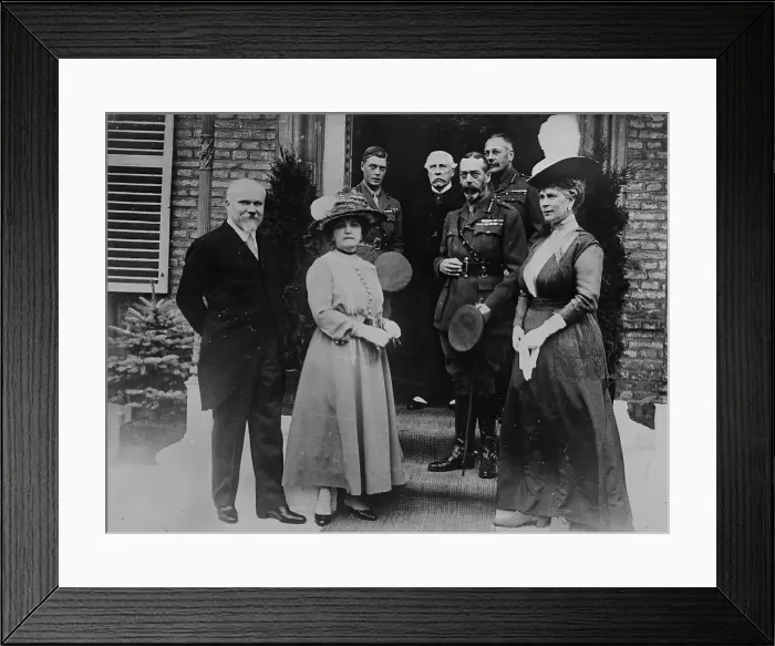 Framed Print : King Geo. Poincare & wives, 10 Jul 1917. Creator: Bain News Service. King Geo. Poincare & wives, 10 Jul 1917. Creator: Bain News Service Framed Print : King Geo. Poincare & wives, 10 Jul 1917. Creator: Bain News Service. King Geo. Poincare & wives, 10 Jul 1917. Creator: Bain News Service