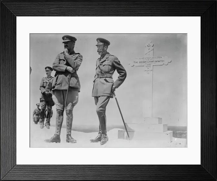 Framed Print : King George V on Butte De Warlencourt, 12 Jul 1917. Creator: Bain News Service Framed Print : King George V on Butte De Warlencourt, 12 Jul 1917. Creator: Bain News Service