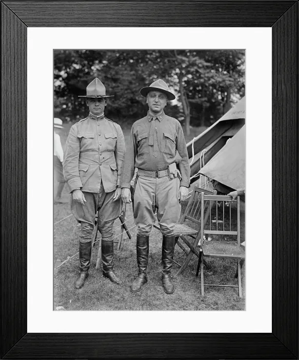 Framed Print : Colonel J.R. Howlett, Major G.G. Hollander, 1917. Creator: Bain News Service Framed Print : Colonel J.R. Howlett, Major G.G. Hollander, 1917. Creator: Bain News Service
