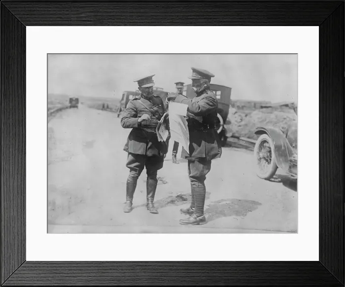 Framed Print : Belgian officers, 1917. Creator: Bain News Service Framed Print : Belgian officers, 1917. Creator: Bain News Service