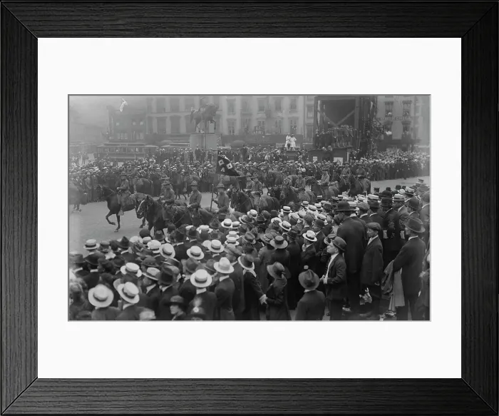 Framed Print : Recruiting Parade, 1917. Creator: Bain News Service Framed Print : Recruiting Parade, 1917. Creator: Bain News Service
