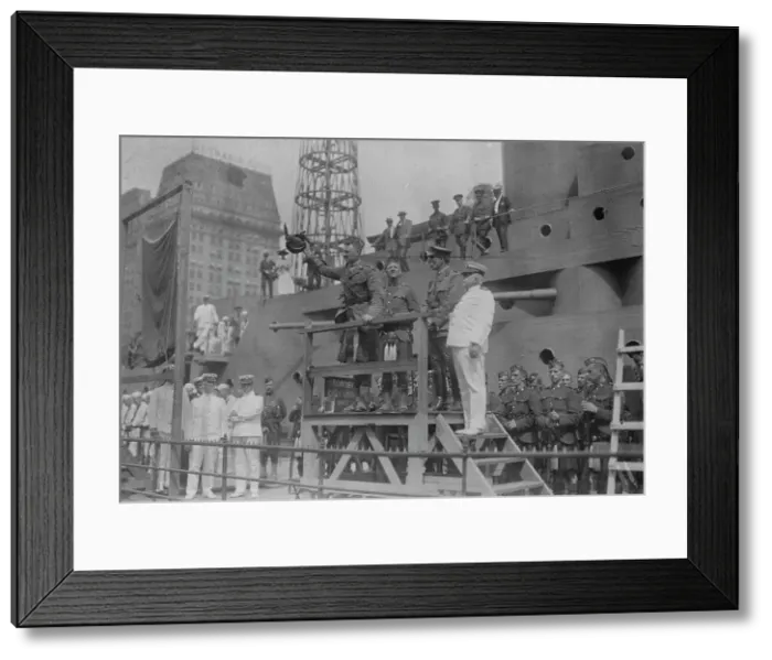 Framed Print : Colonel Guthrie on U.S.S. Recruit, July 1917. Creator: Bain News Service Framed Print : Colonel Guthrie on U.S.S. Recruit, July 1917. Creator: Bain News Service