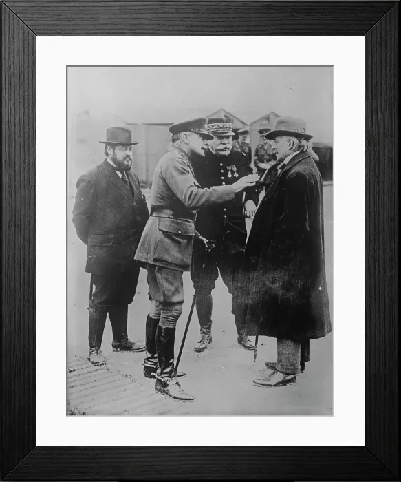 Framed Print : Thomas, Haig, Joffre, Lloyd George, 12 Sept 1916. Creator: Bain News Service Framed Print : Thomas, Haig, Joffre, Lloyd George, 12 Sept 1916. Creator: Bain News Service