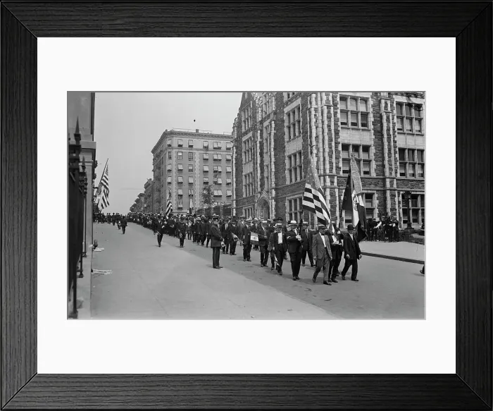 Framed Print : Italians marching to stadium, 23 Jun 1917. Creator: Bain News Service Framed Print : Italians marching to stadium, 23 Jun 1917. Creator: Bain News Service