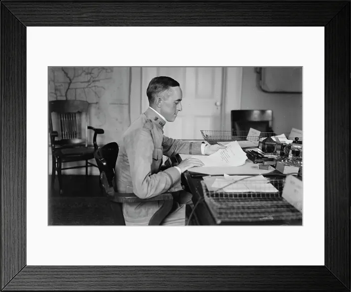 Framed Print : Maj. Chester P. Barnett, 1917 or 1918. Creator: Bain News Service Framed Print : Maj. Chester P. Barnett, 1917 or 1918. Creator: Bain News Service