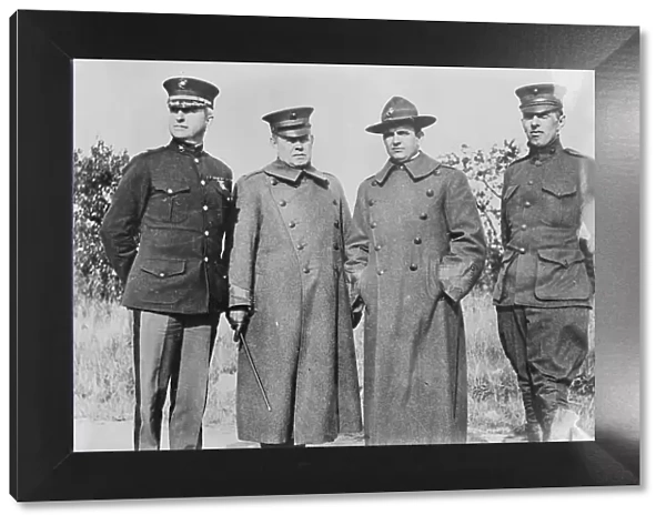 Maj. H.H. Kipp, Col. A.S. McLemore, Maj. W.H. Parker, and Capt. T.G. Sterrett, 10 Nov 1917. Creator: Bain News Service