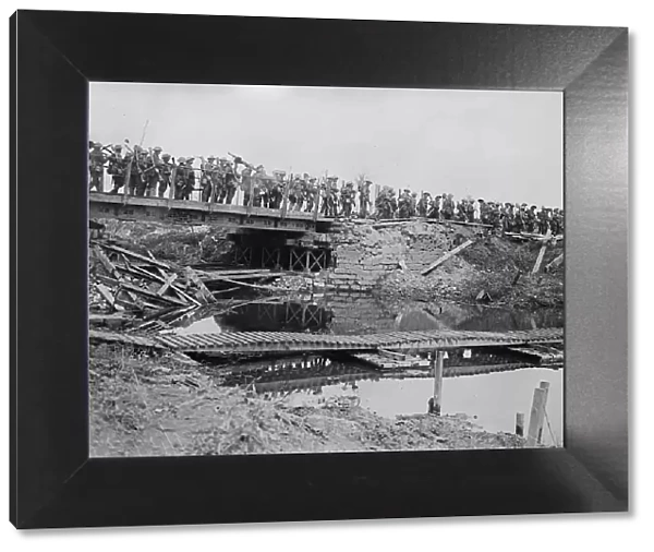 British military bridge, Flanders, 5 Aug 1917. Creator: Bain News Service