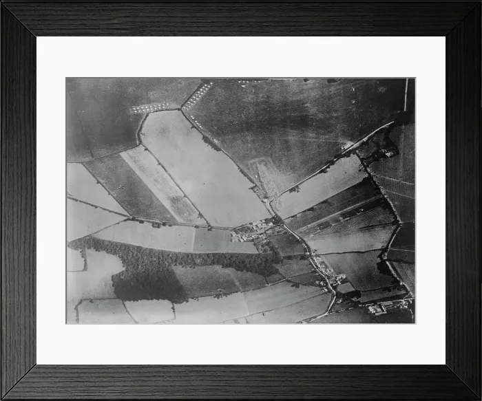 Framed Print : Wrecked Zeppelin from plane in Eng. [i.e. England], 1916. Creator: Bain News Service